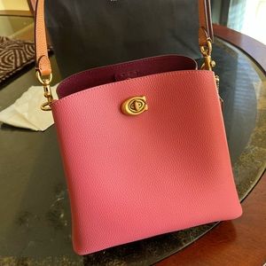 Coach willow bucket bag PINK